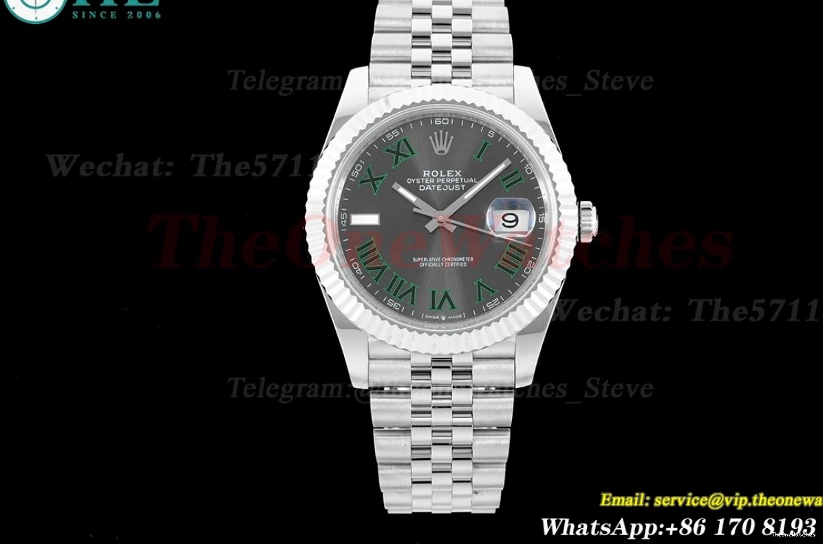 VR3235 SS VRF 41mm Julibee 904L Datejust SS 126334 Rmn Grey 0306